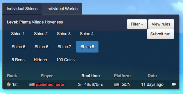 SMS Speedrun Record
