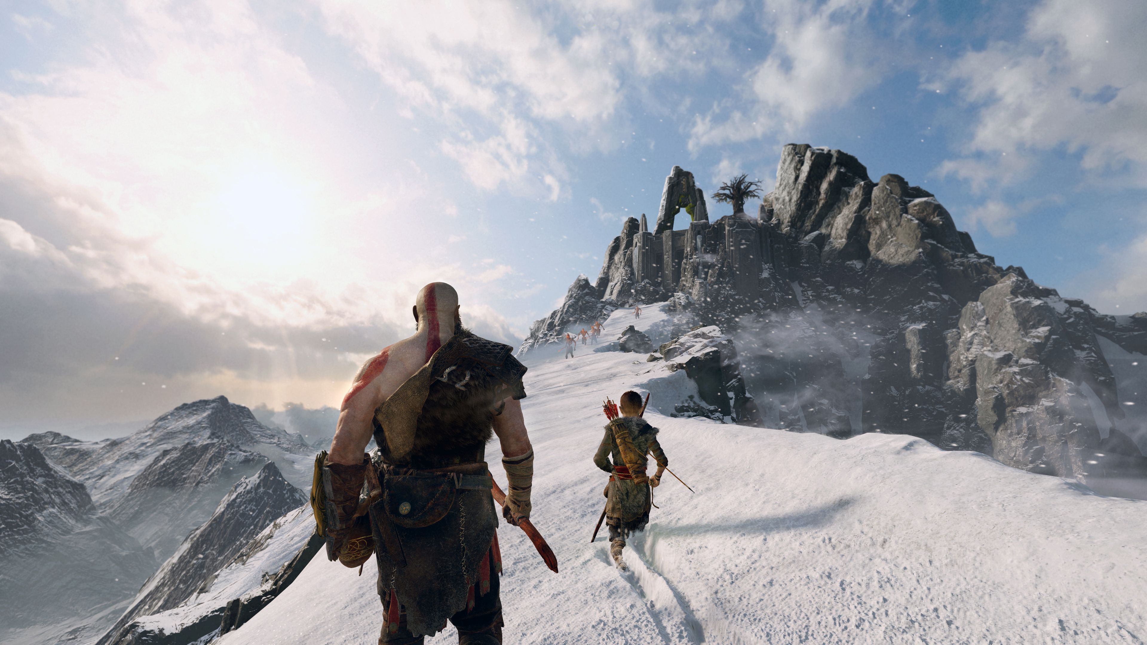 God of War mountain navigation