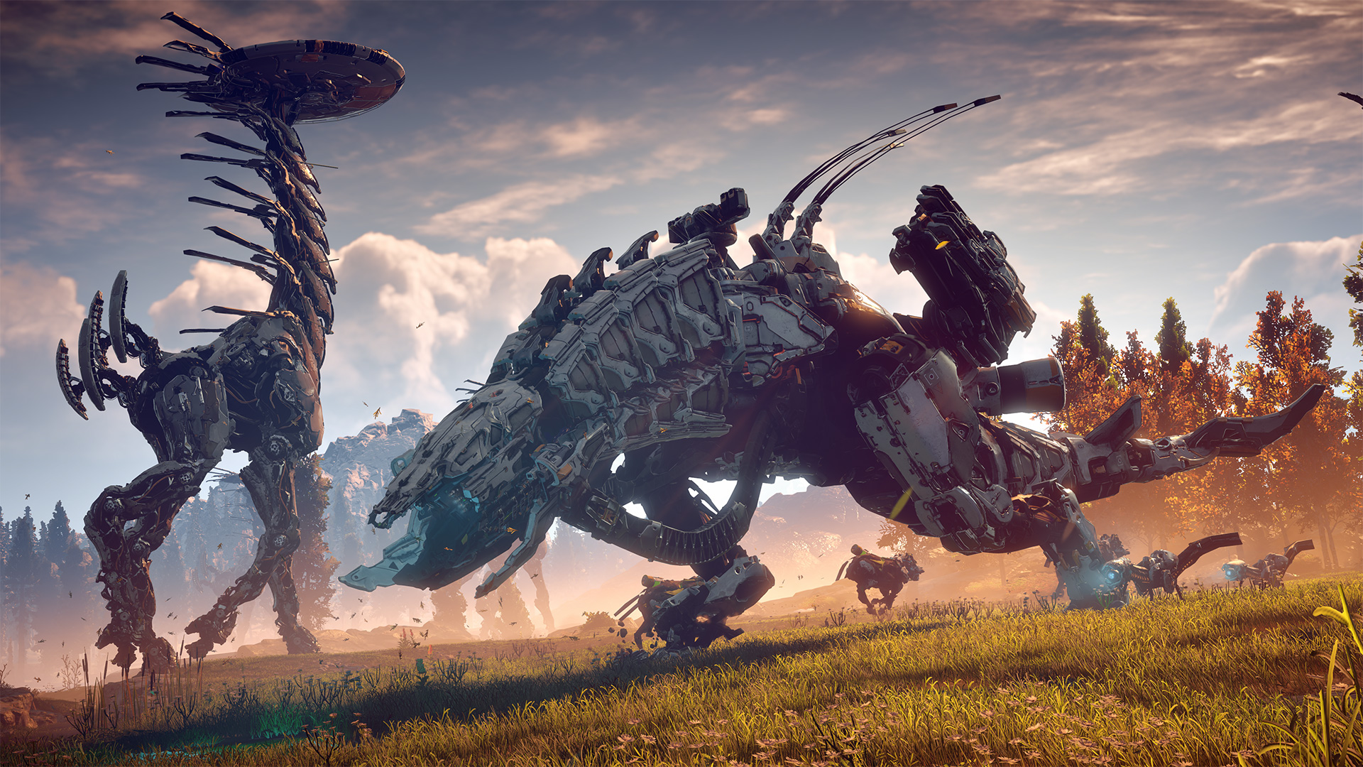 Horizon Zero Dawn tallneck and thunderjaw