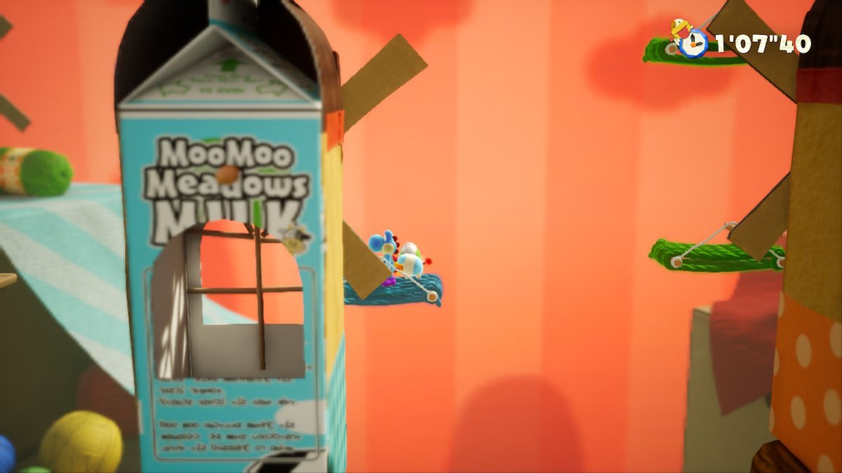Yoshi's Crafted World milk carton