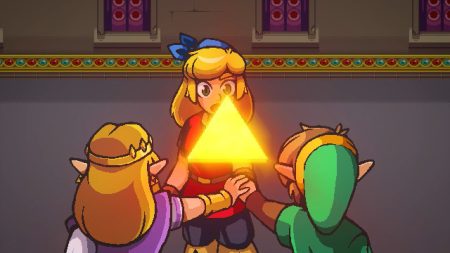 Cadence of Hyrule triforce