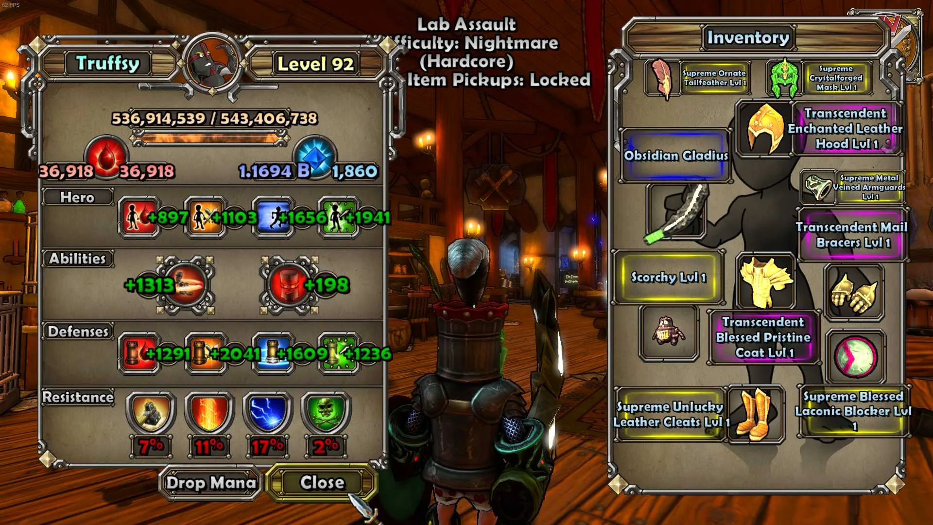 Dungeon Defenders fully built character