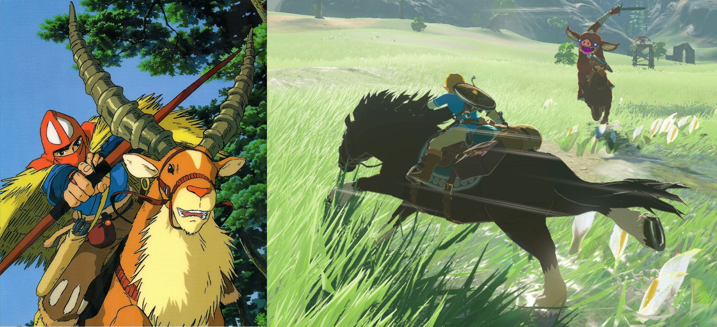 Video games for anime lovers - Princess Mononoke & Breath of the Wild