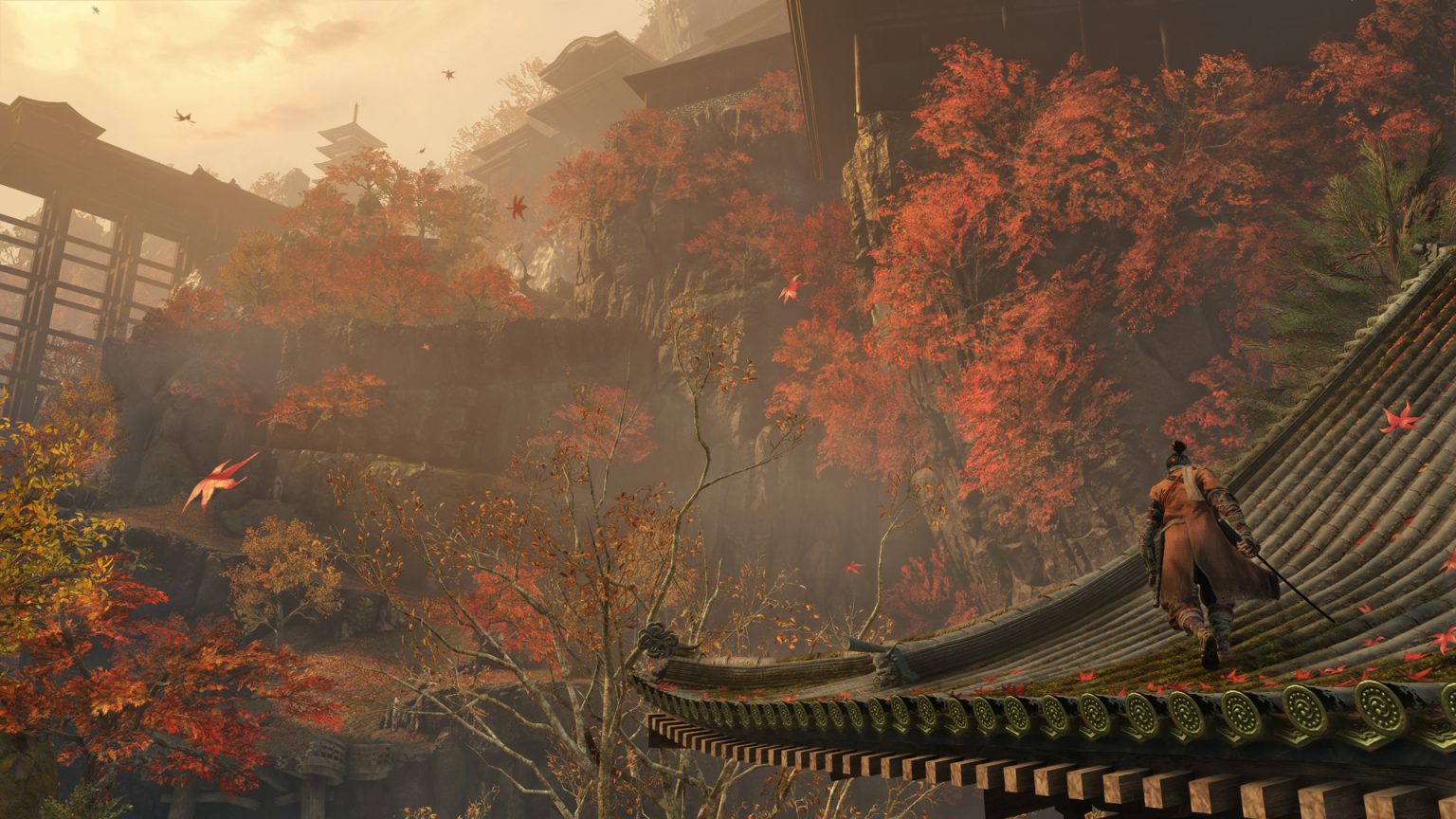 Sekiro: Shadows Die Twice autumn backdrop