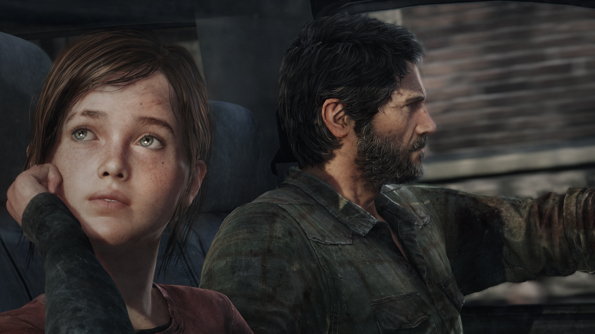 The Last of Us Ellie and Joel car ride