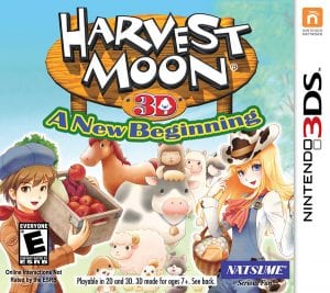 The cover art of Harvest Moon 3D: A New Beginning for Nintendo 3DS