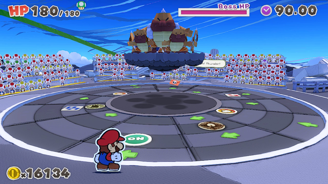 Paper Mario: The Origami King non-traditional RPG battles