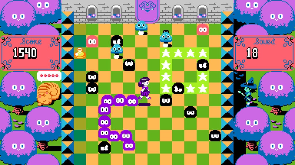 gameplay screenshot of Magic Garden from UFO 50