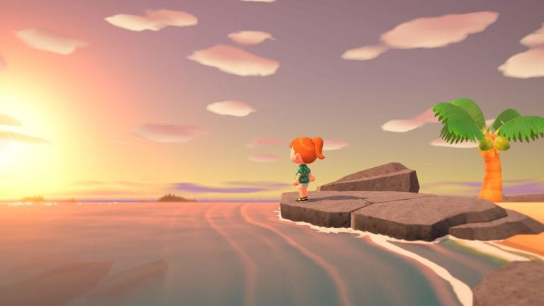 Animal Crossing: New Horizons - sunset
