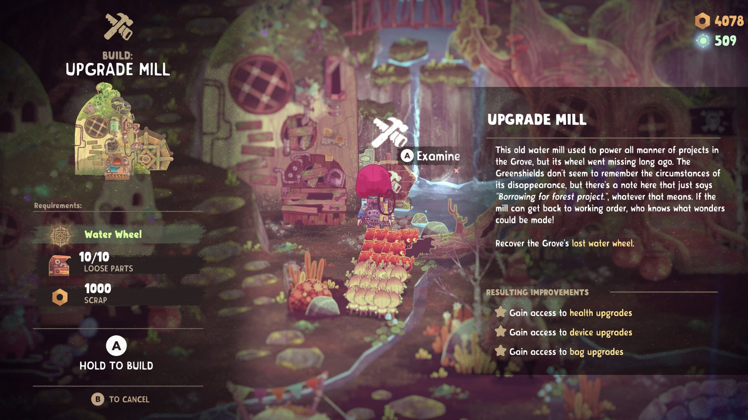 The Wild at Heart upgrade mill