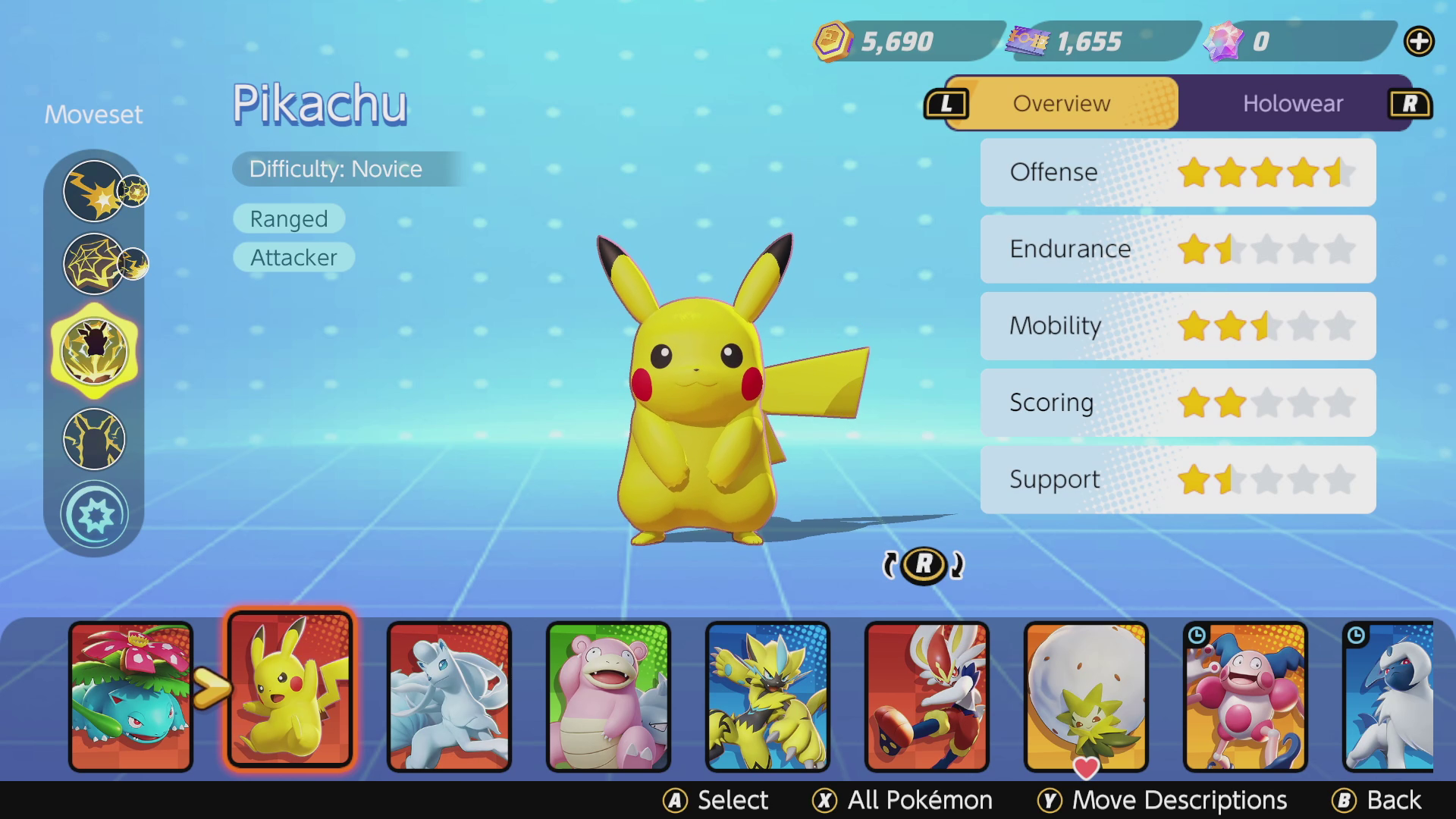 Pokémon Unite tier list - Attackers - Pikachu