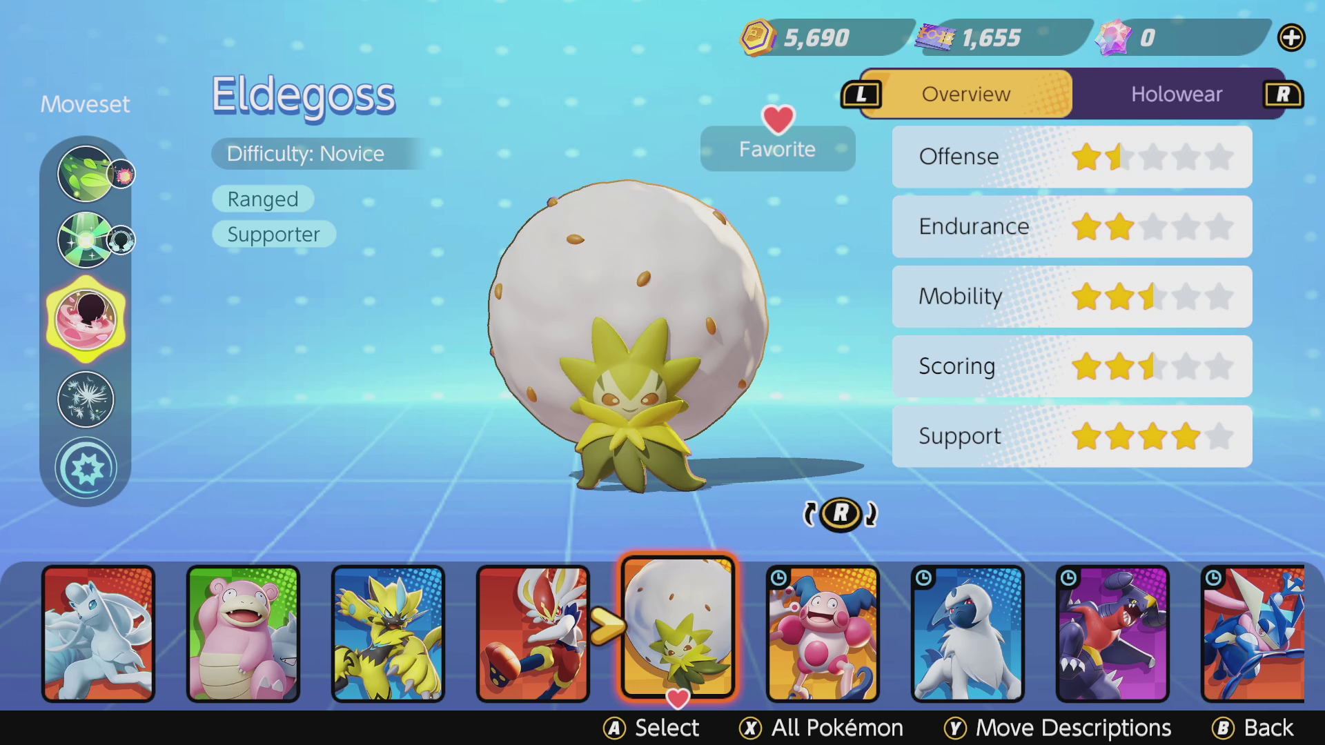Pokémon Unite tier list - Supporters - Eldegoss