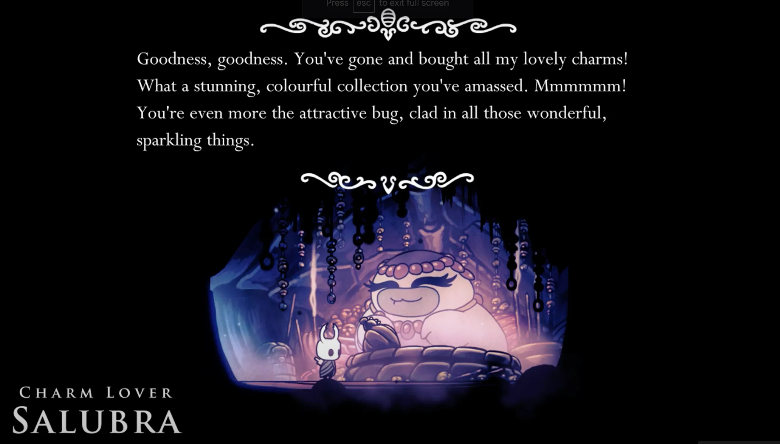 Top 20 NPCs in Hollow Knight, Ranked - Charm Lover Salubra