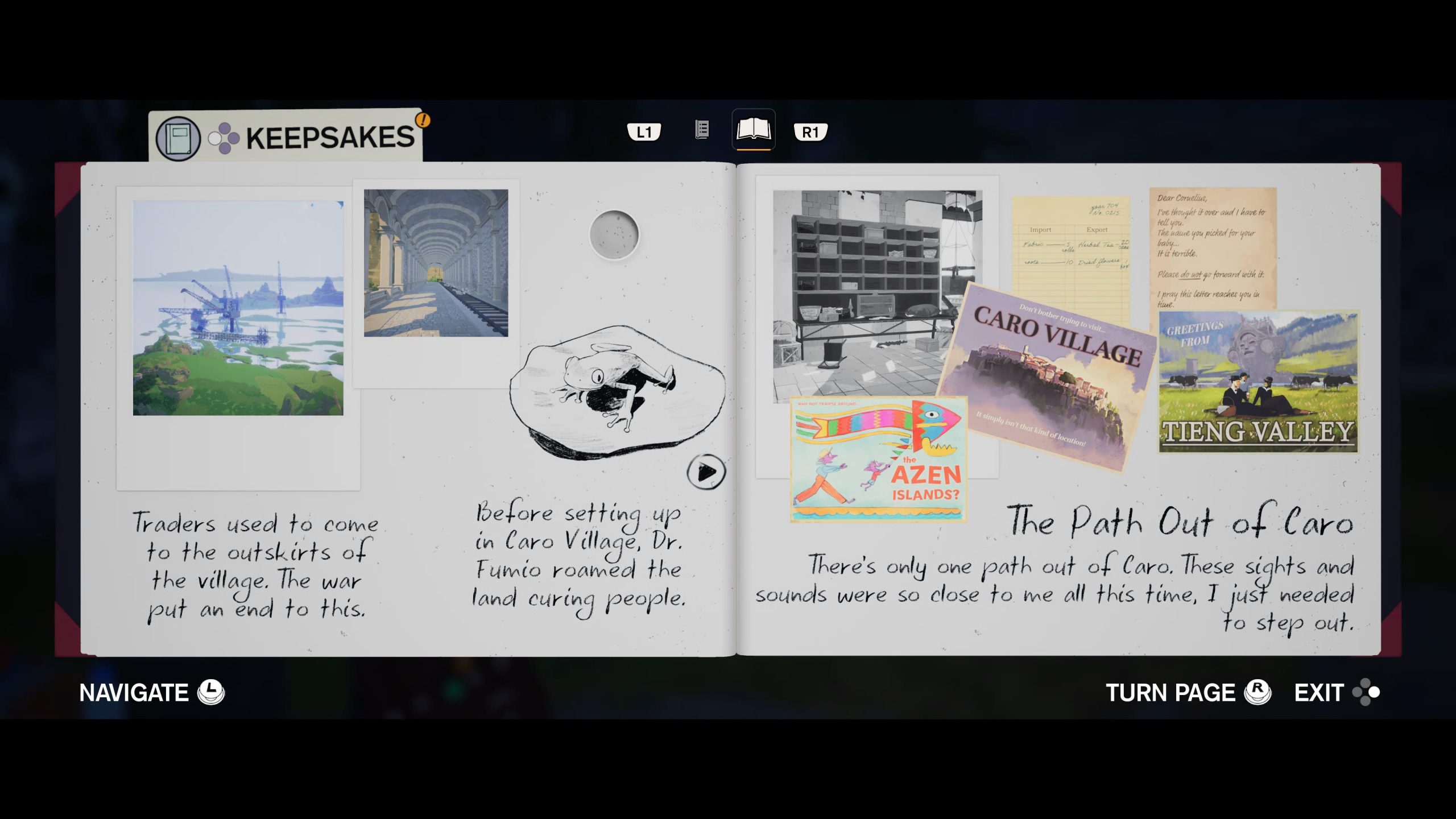 Season: A Letter to the Future scrapbook gameplay