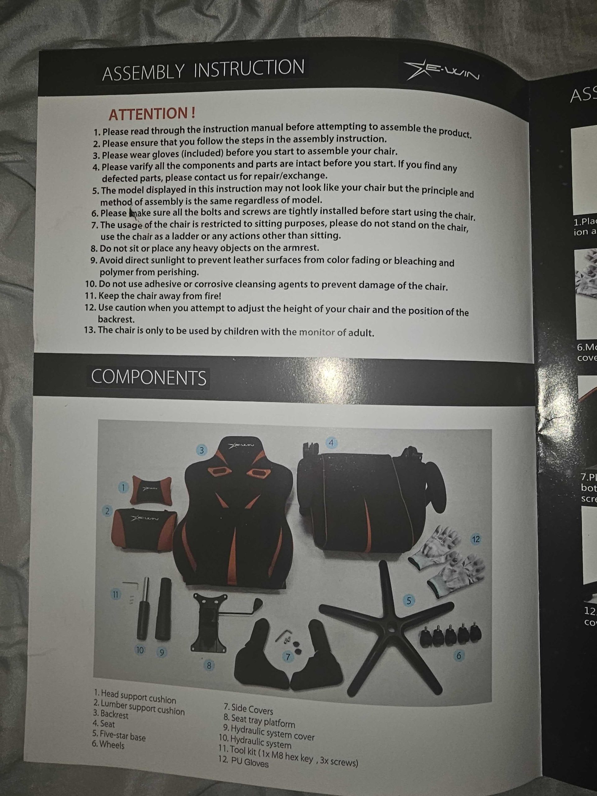 E-WIN Racing Knight Series assembly instructions (KTC model)