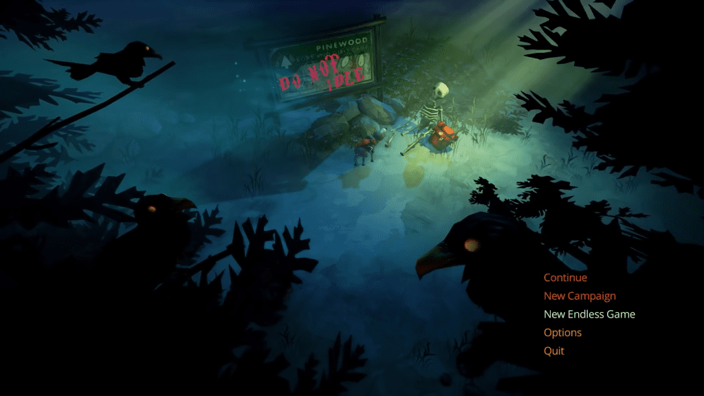 The Flame in the Flood - Start Screen