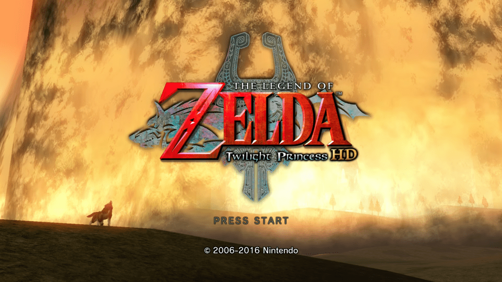 The Legend of Zelda Twilight Princess HD - Start Screen