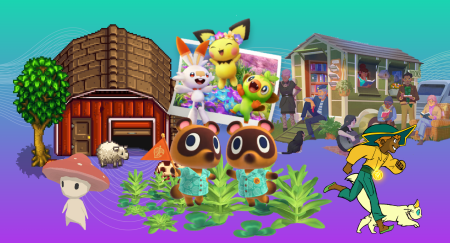 The 19 Best Cozy Games A cover composite image for the Best Cozy Games list at The Punished Backlog. There is a farm from Stardew Valley, a mushroom character from Smushi Come Home, the Nook brothers from Animal Crossing New Horizons, a Pokemon photo from New Pokemon Snap, the store from Tiny Bookshop, and the main character of Spiritfarer. The background is a teal to purple gradient. Our list of the best cozy games includes: Cozy Puzzle games - A Little to the Left, Venba; Cozy Visual Novels - Cateau, Coffee Talk and Coffee Talk Episode 2, The Cosmic Wheel Sisterhood, Regency Love; Cozy Farming Games - Animal Crossing: New Horizons, Disney Dreamlight Valley, Potion Permit, Stardew Valley; Cozy Adventure Games - AER: Memories of Old, Lil Gator Game, Mail Time, New Pokémon Snap, Smushi Come Home, Spiritfarer; Cozy Shop Simulator Games - Mineko's Night Market, Tiny Bookshop.