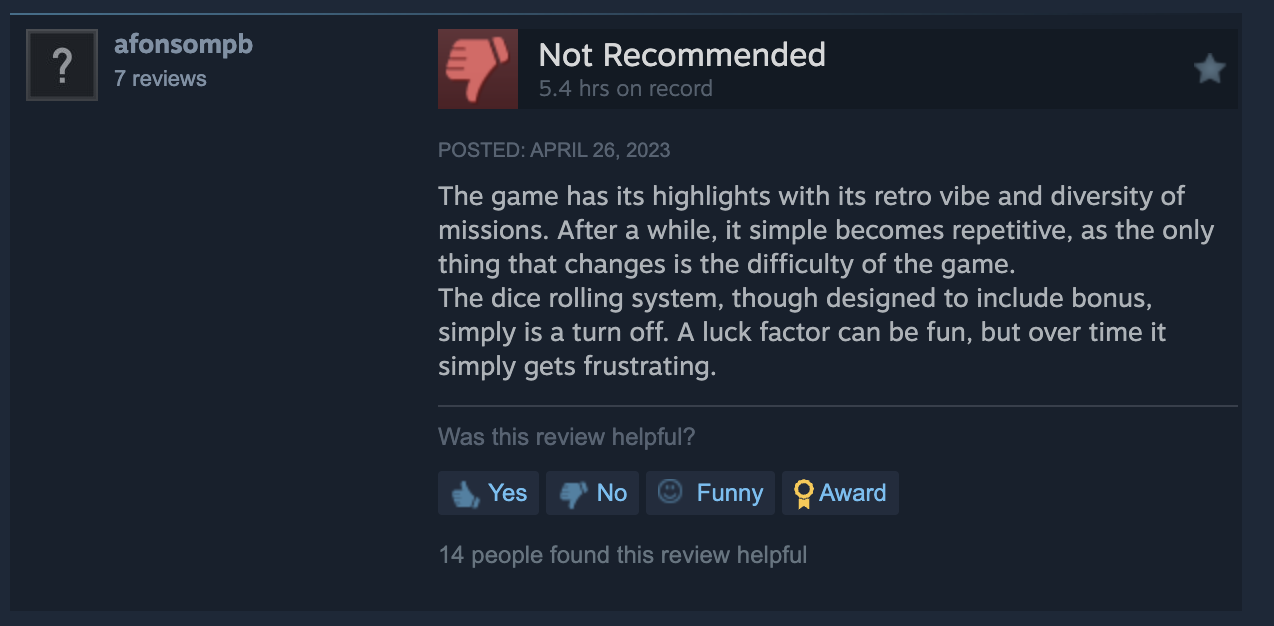 Rough Justice '84 bad Steam review