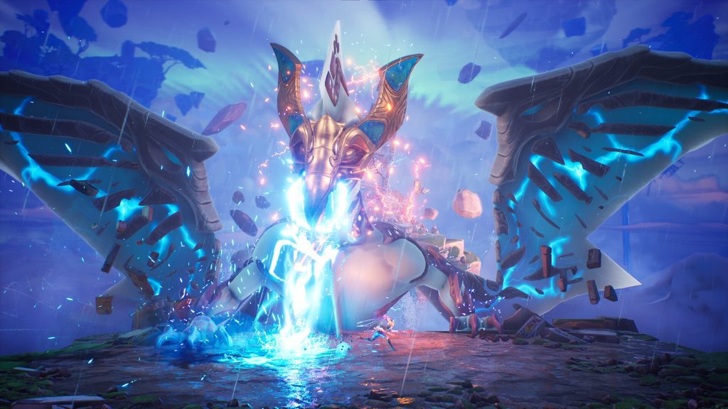Boss battle gameplay screenshot in Tales of Kenzera: ZAU