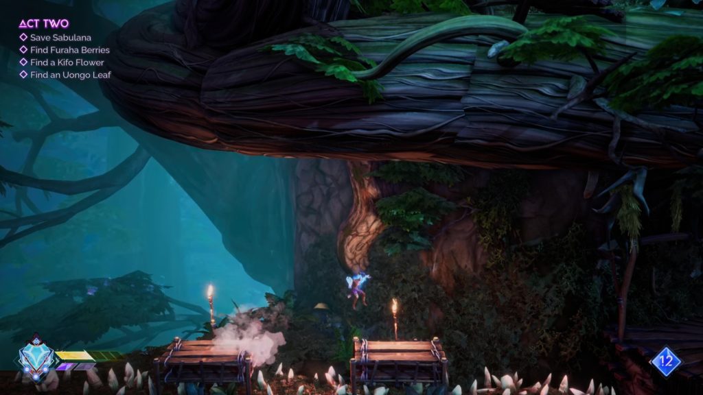 Forest gameplay screenshot in Tales of Kenzera: ZAU