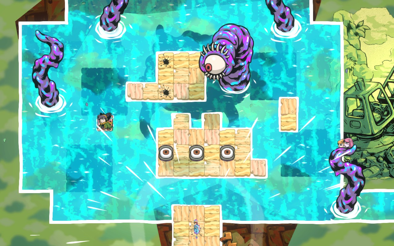 Arranger: A Role-Puzzling Adventure boss fight