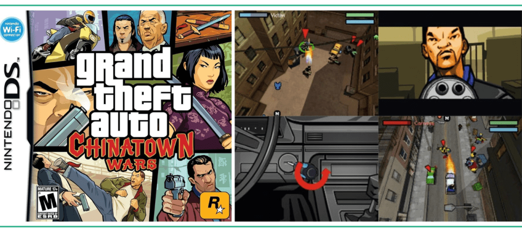 Best Nintendo DS games - Grand Theft Auto: Chinatown Wars