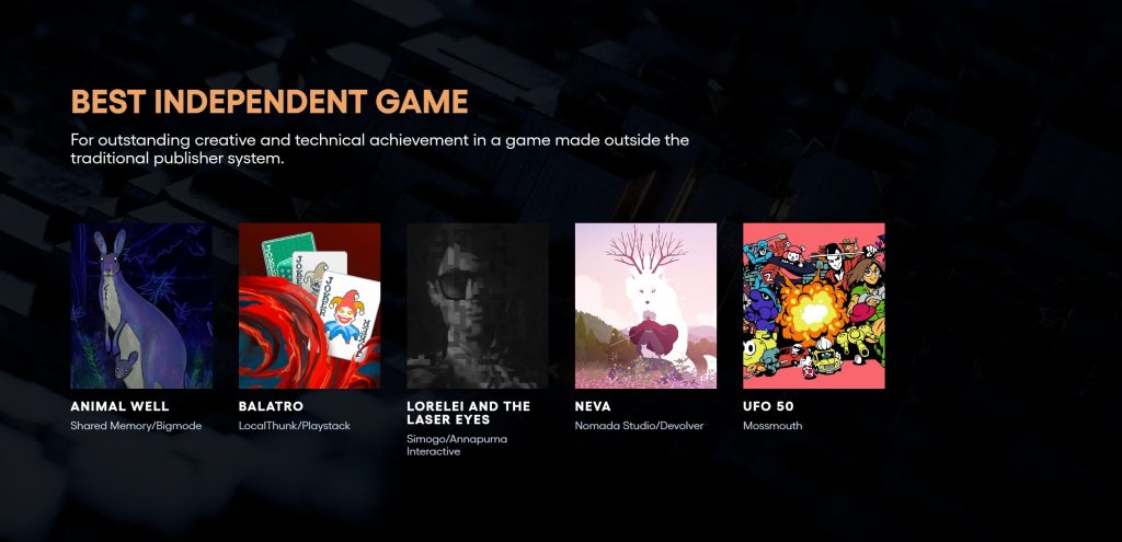 The Game Awards 2024 - Best Independent Game Nominees