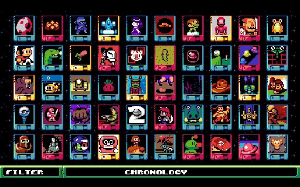 UFO 50 catalog sorted by chronology from 1982 to 1989