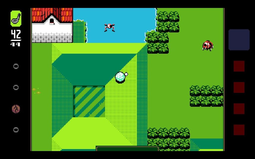 gameplay screenshot of Golfaria from UFO 50