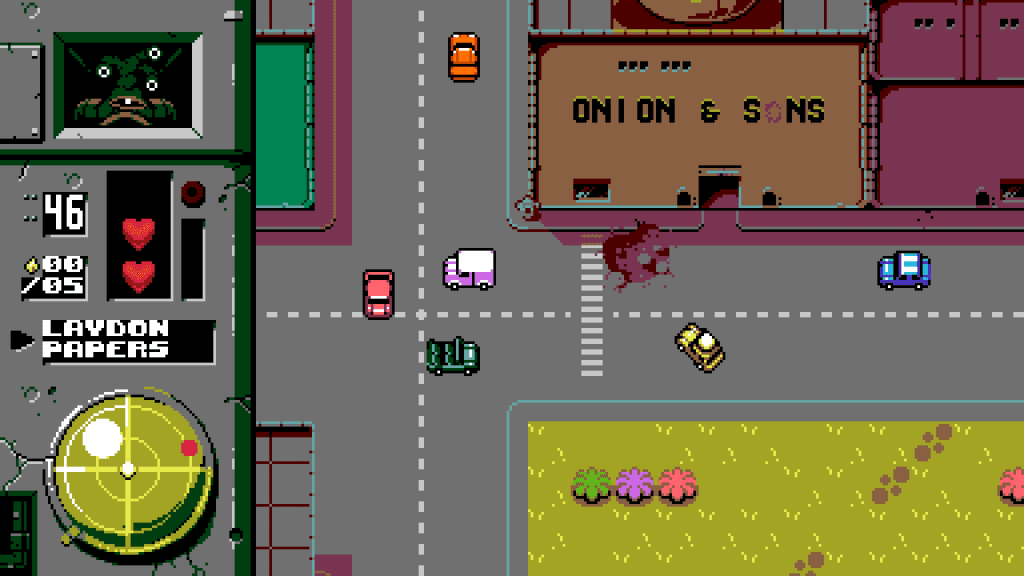 gameplay screenshot of Onion Delivery from UFO 50