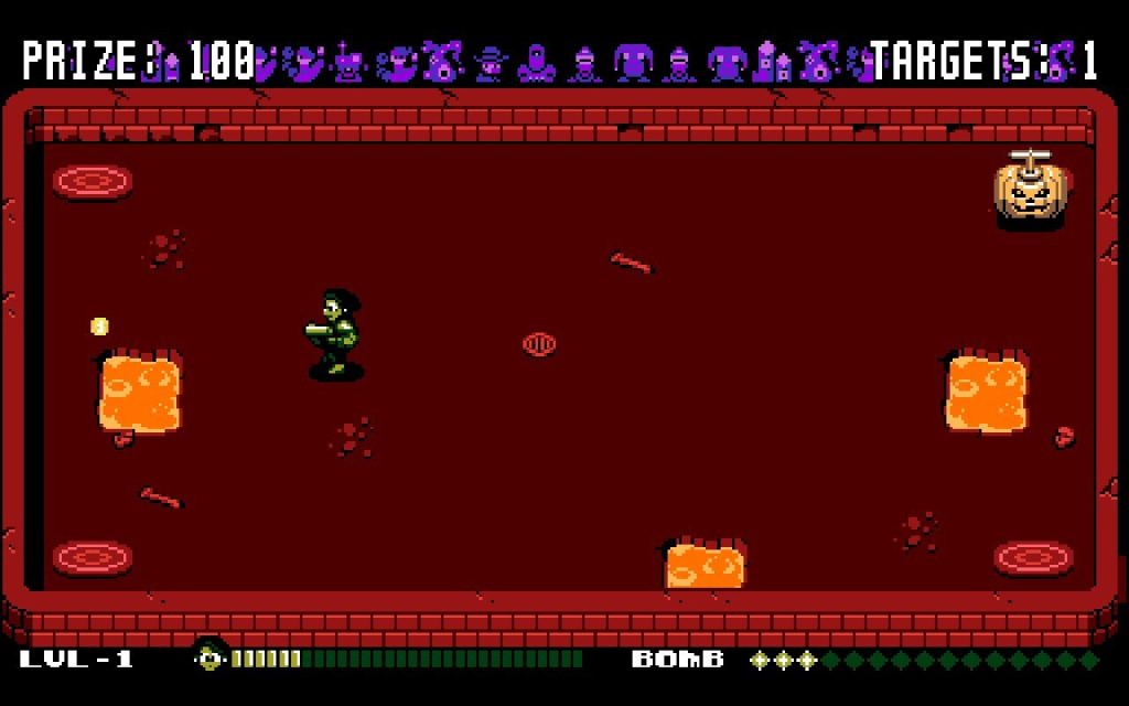 gameplay screenshot of Overbold from UFO 50