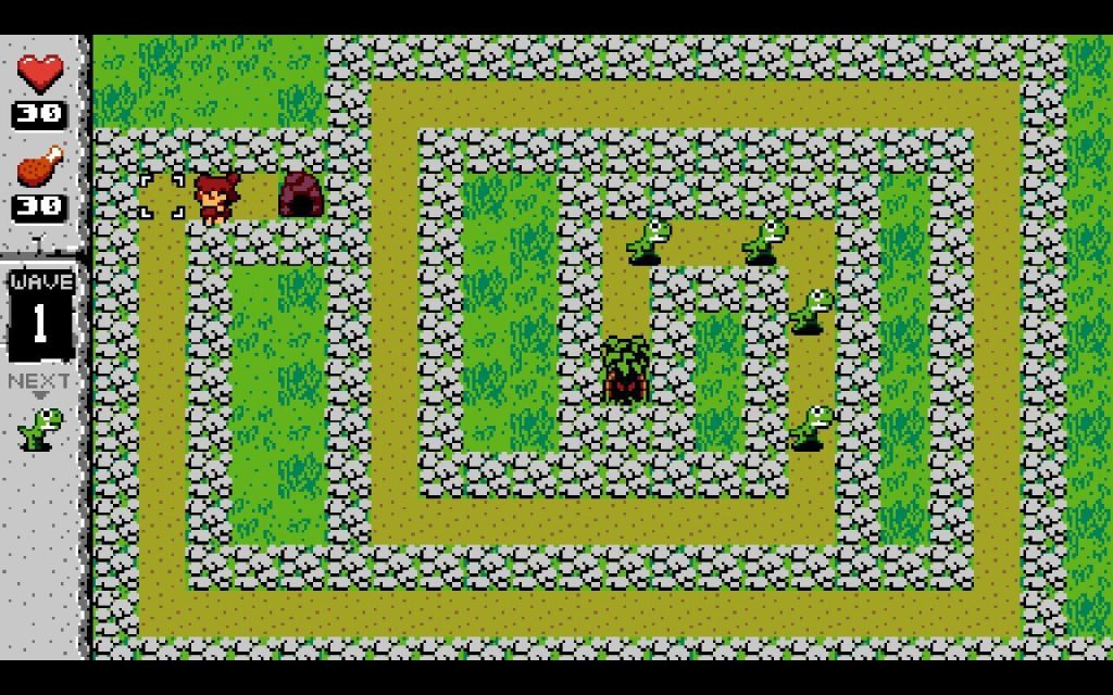 gameplay screenshot of Rock On! Island from UFO 50