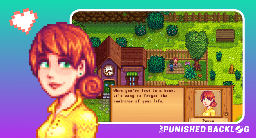 Photo of Penny, a bachelorette romance option in Stardew Valley