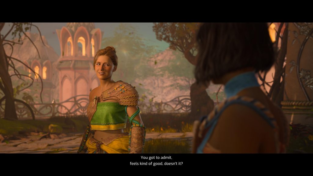 Photo of Zoe and Mio talking in Split Fiction