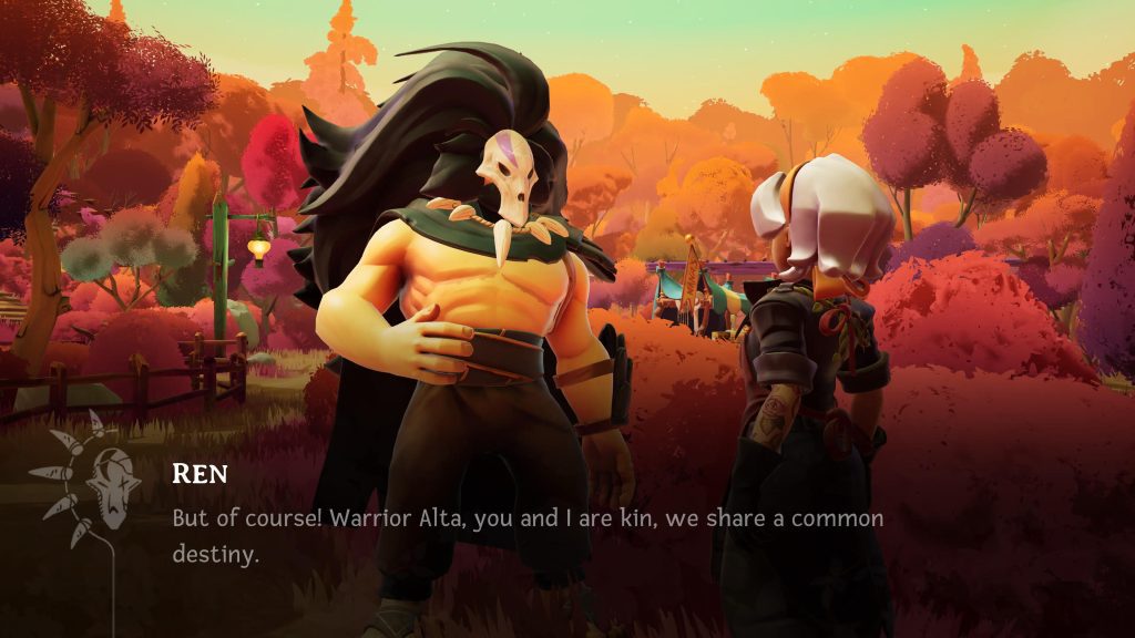 Alta talking to Ren in Wanderstop