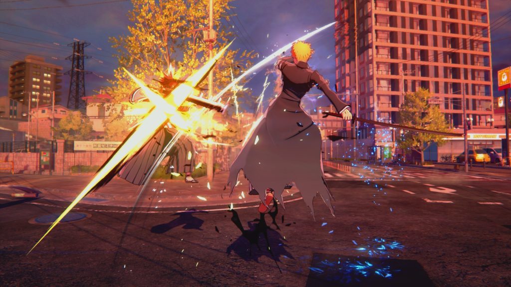 Bleach Rebirth of Souls - gameplay screenshot of Ichigo fighting Renji