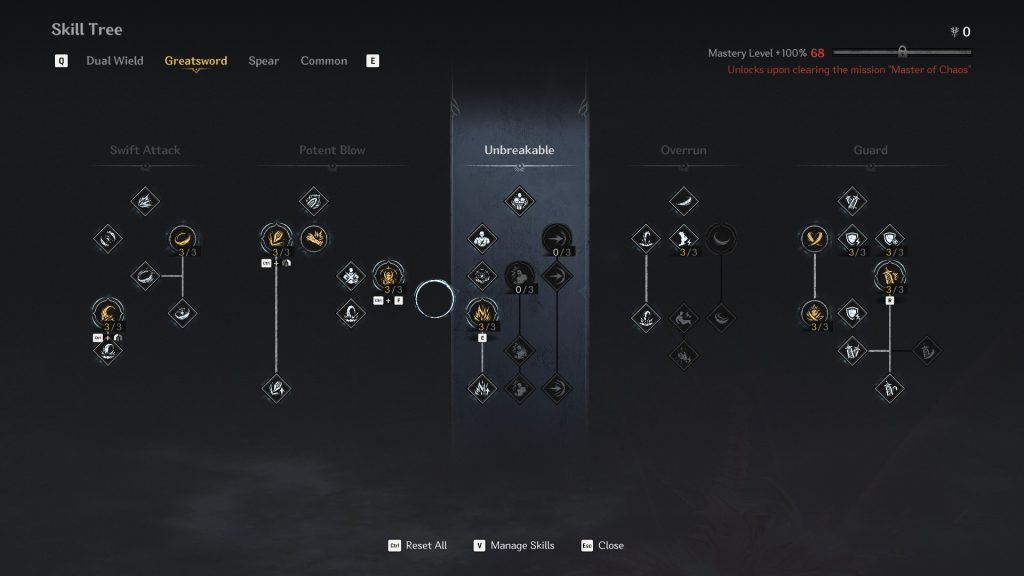 The First Berserker: Khazan Review - weapon skill tree