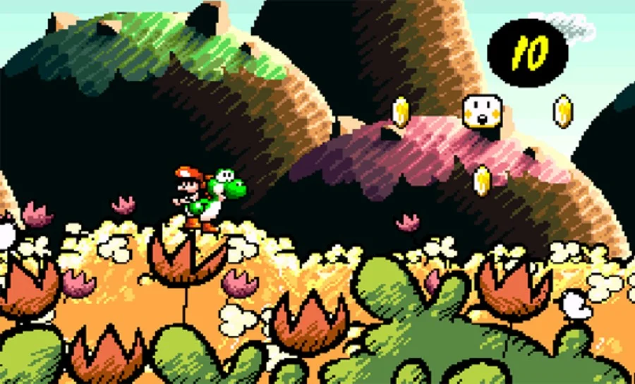 Best starter Nintendo game to play from the Yoshi franchise - Yoshi's Island