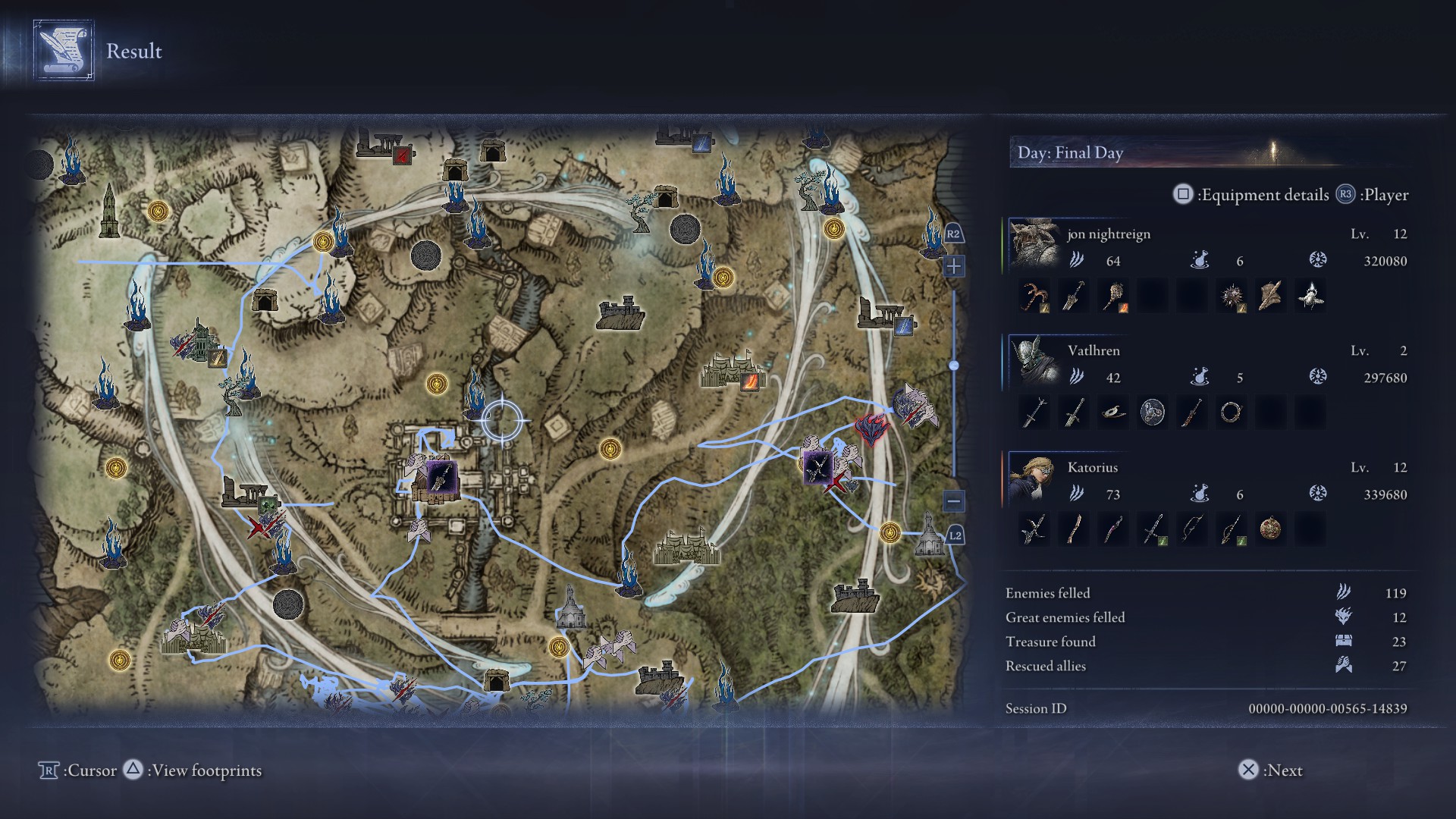 Elden Ring Nightreign map screen