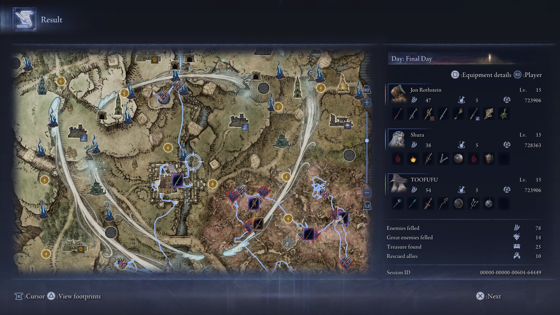 Elden Ring Nightreign map screen
