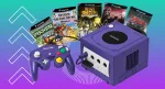 Best GameCube Games Cover: A photo of a GameCube surrounded by five covers