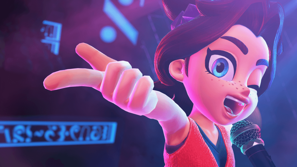 Donkey Kong Bananza Review - screenshot of Pauline singing during a Bananza transformation