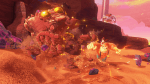 Donkey Kong Bananza Review - screenshot of DK smashing an enemy in the Canyon Layer
