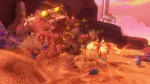 Donkey Kong Bananza Review - screenshot of DK smashing an enemy in the Canyon Layer