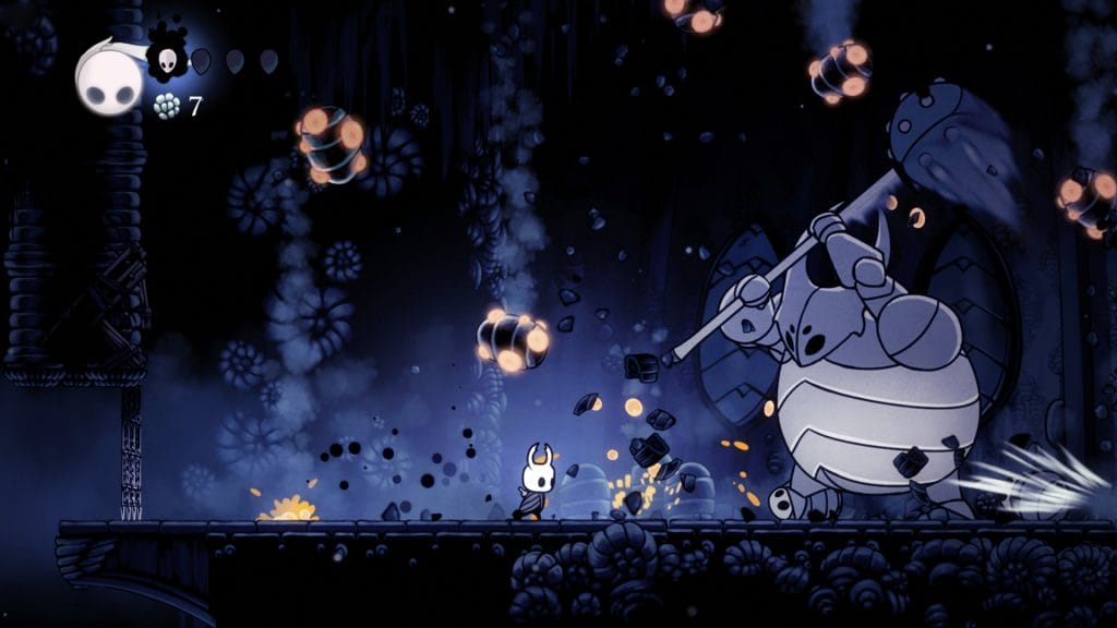 Screenshot from Hollow Knight - a great game that is probably too tough to 100% complete from an achievement or trophy perspective