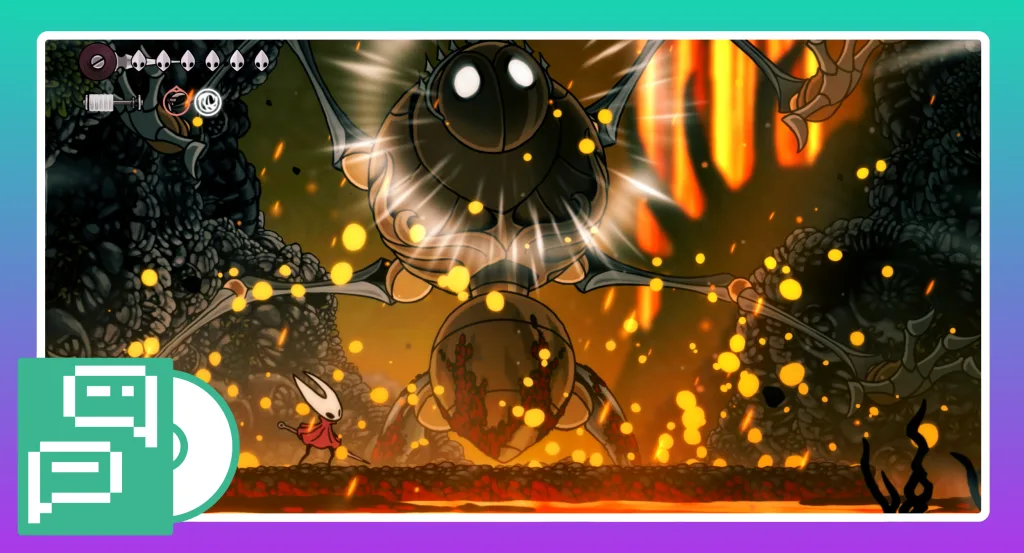 Hornet in the midst of the Fourth Chorus boss fight 