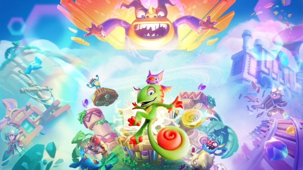 Yooka-Replaylee - an expanded version of the game's cover art
