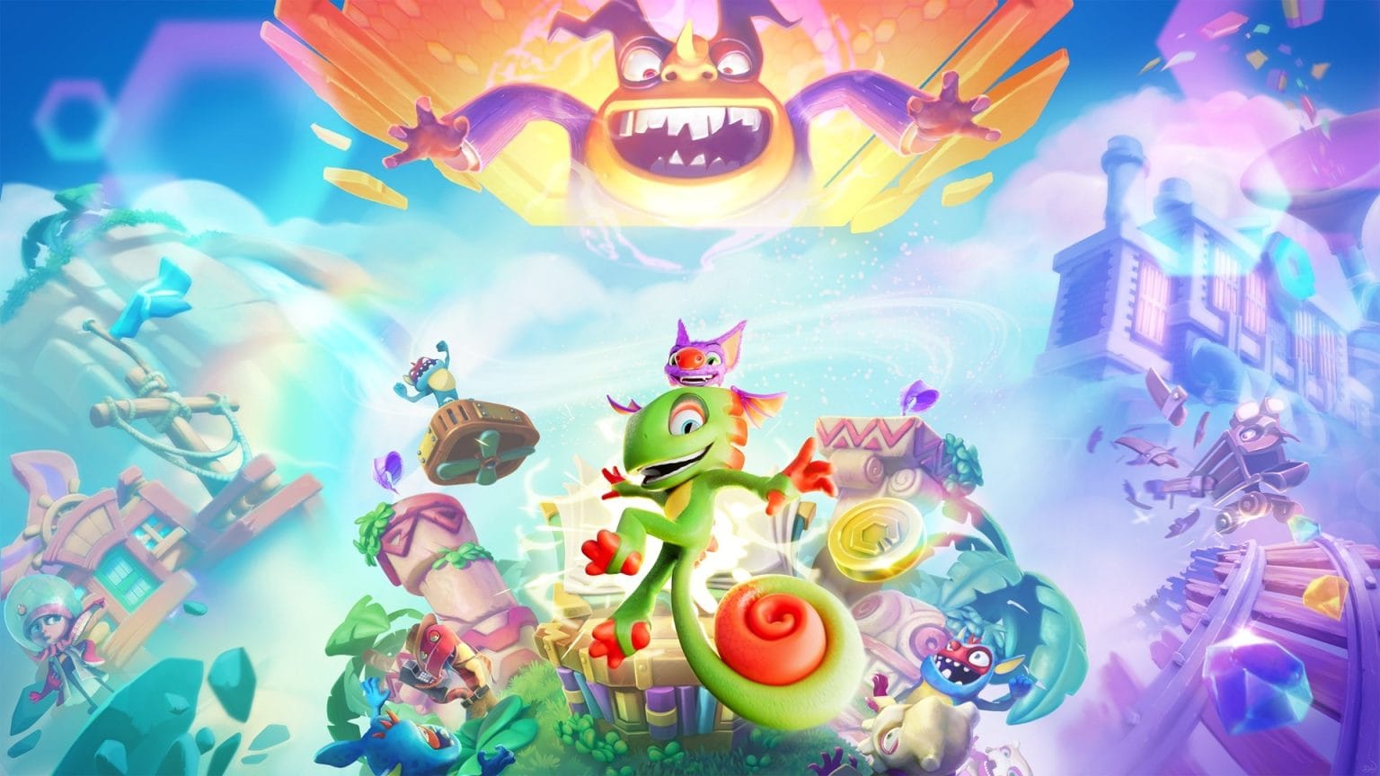 Yooka-Replaylee Review - an expanded version of the game's cover art