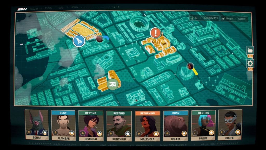 Dispatch Episodes 1 & 2 Review: gameplay of Robert dispatching the Z Team to various locations around the city